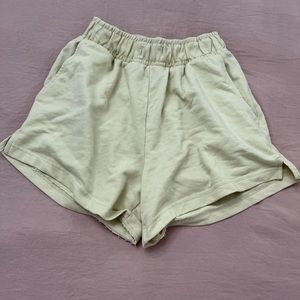 Misguided yellow shorts
